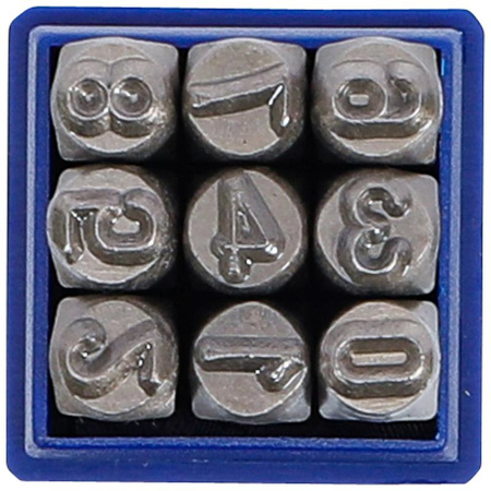 Cyfry do wybijania 6 mm, BGS 3036