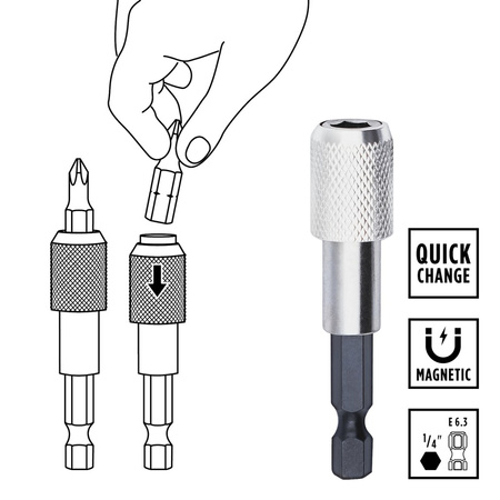 Profesjonalny zestaw 21 bitów i nasadek z przełączalną grzechotką XS-CASE EINHELL