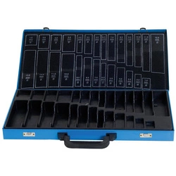 Metalowy organizer na wiertła 250 x 505 x 40 mm, pusty FORMAT