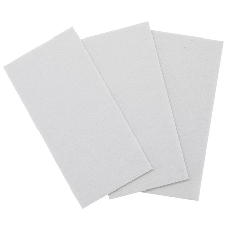 Ślizgacze filcowe arkusze białe 100 x 200 mm 3 szt., BGS Diy 80711