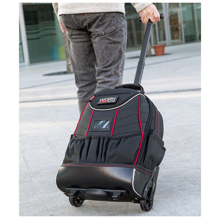 Wózek i plecak na narzędzia 2w1 z kółkami TOOL TROLLEY 01 R GT-LINE