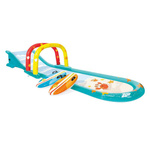 Dmuchana zjeżdżalnia, ślizg wodny SURFING FUN SLIDE 561x137x99 cm + dwie deski 56167 INTEX