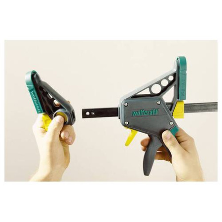 Ścisk jednoręczny wysięg 100mm siła 120kg PRO L WOLFCRAFT