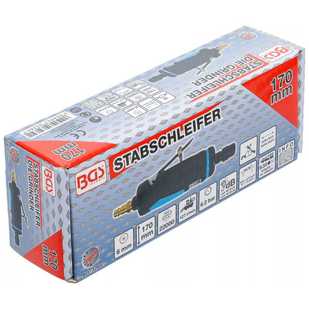 Krótka szlifierka prosta 170 mm, BGS 3264