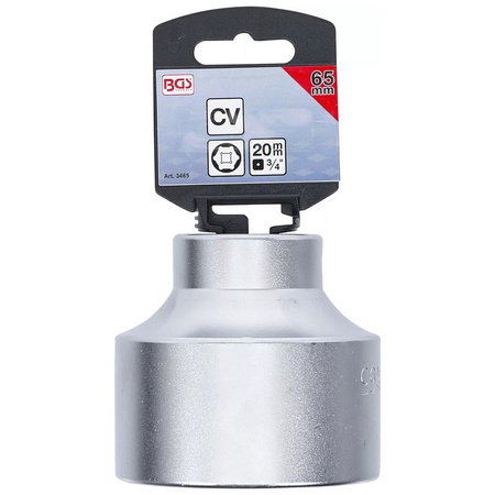 Nasadka sześciokątna 65 mm; napęd 20 mm (3/4"), BGS 3465