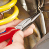 Szczypce tnące wydłużone „bociani dziób” z rękojeściami powlekanymi tworzywem sztucznym 200 mm KNIPEX 
26 21 200