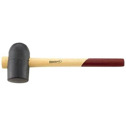 Młotek gumowy, wielkość 2B 64mm, czarny FORMAT
