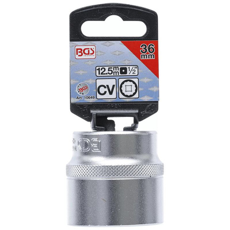 Dwunastokątna nasadka 36 mm; napęd 12,5 mm (1/2"), BGS 10649
