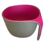 Misa z durszlakiem, 4l szary - róż, Kassel