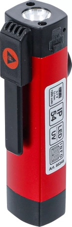 Lampa ręczna COB-LED / UV aluminiowa 1 W, BGS Diy 85349