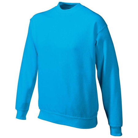 Bluza basic bez kaptura bawełniana XXXL turkusowy