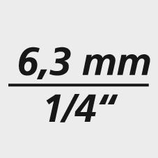 Końcówka klucza nasadowego 1/4" 6-14mm FORTIS