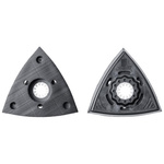 Płytka szlifierska trójkątna z otworami Starlock Ø 80 mm, 2 szt. FEIN – do papieru ściernego na rzep