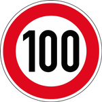 Znak drogowy 274-100 okrągły ograniczenie 100 km/h