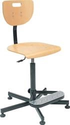 Krzesło obrotowe robocze z podparciem dla nóg