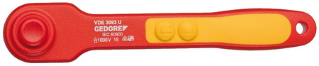 Grzechotka przełączana izolowana VDE 3/8" z blokadą przyciskiem, Gedore VDE 3093 U, 2946599