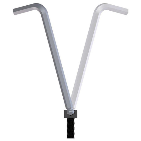 Długi klucz imbusowy z kulką 1,5 mm, Gedore 42 KEL 1,5, 1563556