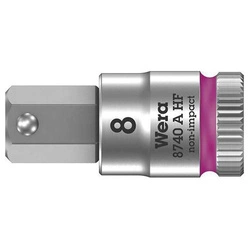 Nasadka wkrętakowa Zyklop 1/4" 8 x 28 mm do śrub z gniazdem sześciokątnym z funkcją przytrzymywania 8740 A HF Wera
