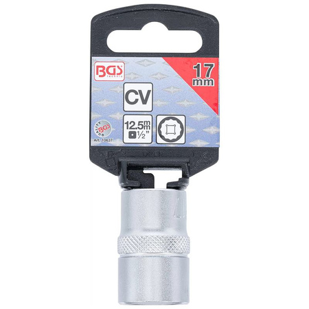 Dwunastokątna nasadka 17 mm; napęd 12,5 mm (1/2"), BGS 10637