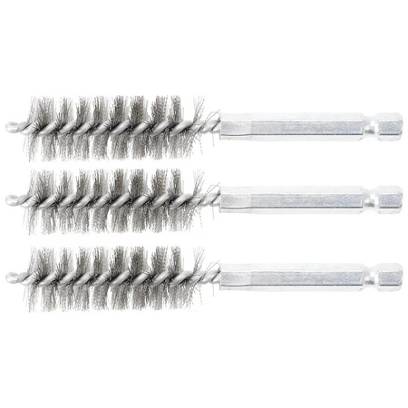 Szczotka stalowa 16 mm 6,3 mm (1/4") 3-częściowa, BGS 3078-16-S