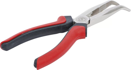 Szczypce wydłużone wygięte telefoniczne 200 mm, BGS DIY 338