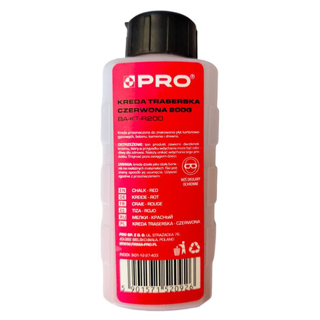 Kreda treserska czerwona 200 g (ST403) PRO