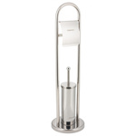 Szczotka toaletowa z uchwytem na papier stal KINGHoff