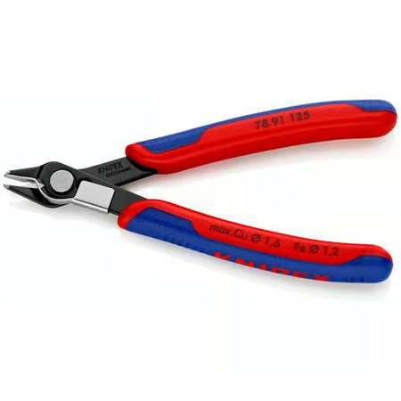 Szczypce tnące boczne precyzyjne Super Knips® 125 mm dla elektroników, ostrza 64 HRC KNIPEX