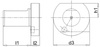 Zaslepka VDI Z2 30mm, stalowa FORTIS