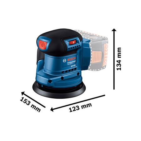 Akumulatorowa szlifierka mimośrodowa GEX 185-LI Professional (06013A5020) BOSCH