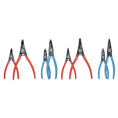 Zestaw 8 szczypiec do pierścieni osadniczych wenętrznych i zewnętrznych Gedore S 8028, 2148692