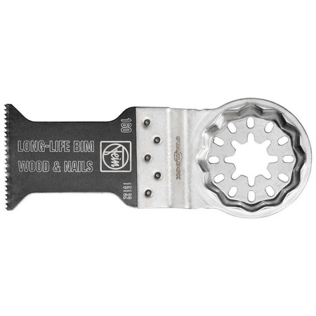 Brzeszczot E-Cut Long-Life 35×50 mm, bimetal, uzębienie rozwarte, Starlock, 1 szt., do drewna z gwoździami, FEIN