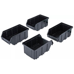 Zestaw pudełek do przechowywania z szyną do zawieszania do systemu meblościanek 4 szt., BGS 80195