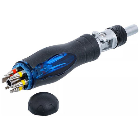 Zestaw bitów do wkrętaków przegubowych z uchwytem grzechotkowym, przełączanym 14 szt., BGS 70053