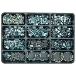 Zestaw nr 58 Opaski zaciskowe z podwójnym uchem ocynkowane (W1) E-NORMpro