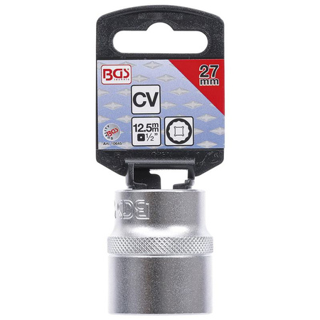 Dwunastokątna nasadka 27 mm; napęd 12,5 mm (1/2"), BGS 10645