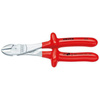 Szczypce tnące boczne o zwiększonym przełożeniu z izolowanymi rękojeściami 1000V VDE 250 mm KNIPEX 
74 07 250