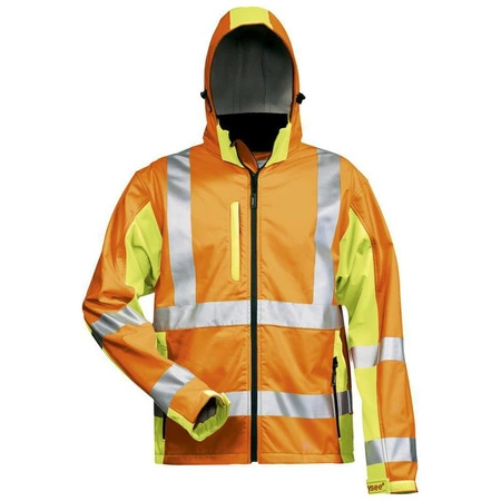 Kurtka ostrzegawcza Hoss softshell rozmiar S pomarańczowo-żółty