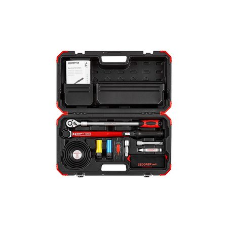 Zestaw do montażu kół - klucz dynamometryczny 40-200 Nm, teleskopowa grzechotka 1/2", GEDORE RED, R68903011