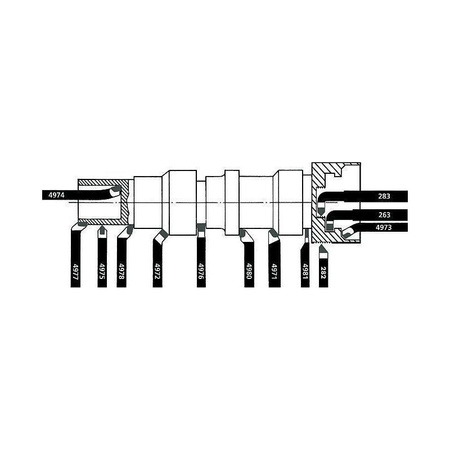 Nóż tokarski spiczasty, 16 x 10 x 110 mm, DIN 4975, P25/30 WILKE