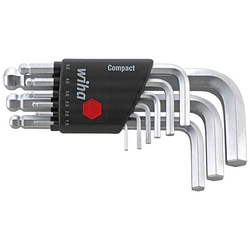 Zest.kluczy trzpień,kat. z końcowka kulista 1,5-10x mm,9-cz. Wiha