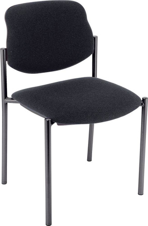 Krzesło tapicerowane konferencyjne do biura 4 szt niebieskie