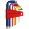 Zestaw kluczy imbusowych 1,5-10 mm Rainbow PB Swiss Tools 210.H-10 RB