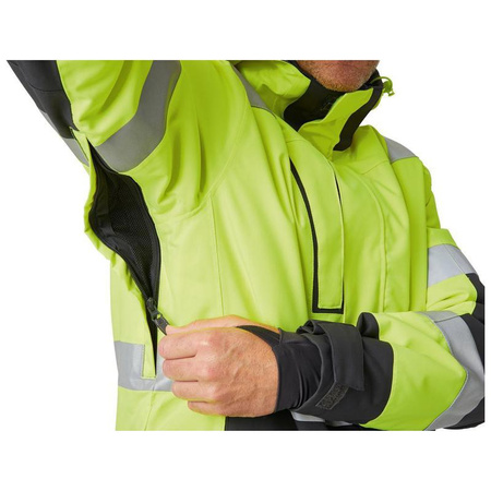 Kurtka zimowa ALNA ostrzegawczo żółto-hebanowa rozmiar S Helly Hansen