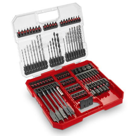 Uniwersalny zestaw bitów udarowych i wierteł 95 szt. 1/4" XL-CASE EINHELL