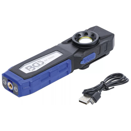 Lampa warsztatowa COB LED z magnesem i hakiem składana, BGS 70051