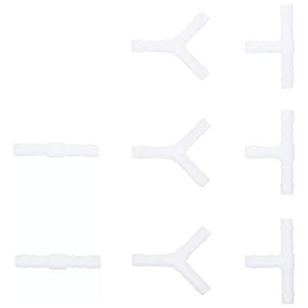 Zestawy łączników do węży odporne na paliwo 8 mm 8 szt., BGS 8790-8