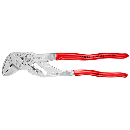 Szczypce-klucz w jednym narzędziu chromowane z rękojeściami powlekanymi tworzywem sztucznym 250 mm KNIPEX 86 03 250
