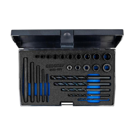 Zestaw wykrętaków do urwanych śrub i szpilek, Gedore 8552-025, 6755550