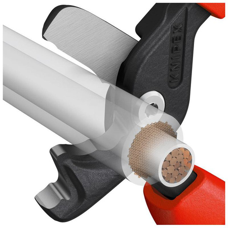Nożyce do kabli 225 mm ze stopniowanymi krawędziami tnącymi StepCut® XL KNIPEX 
